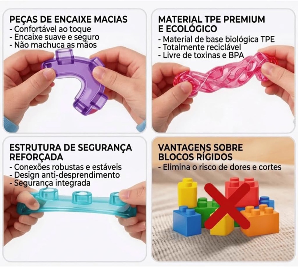 Blocos de Montar Magic Gummy (28 peças)