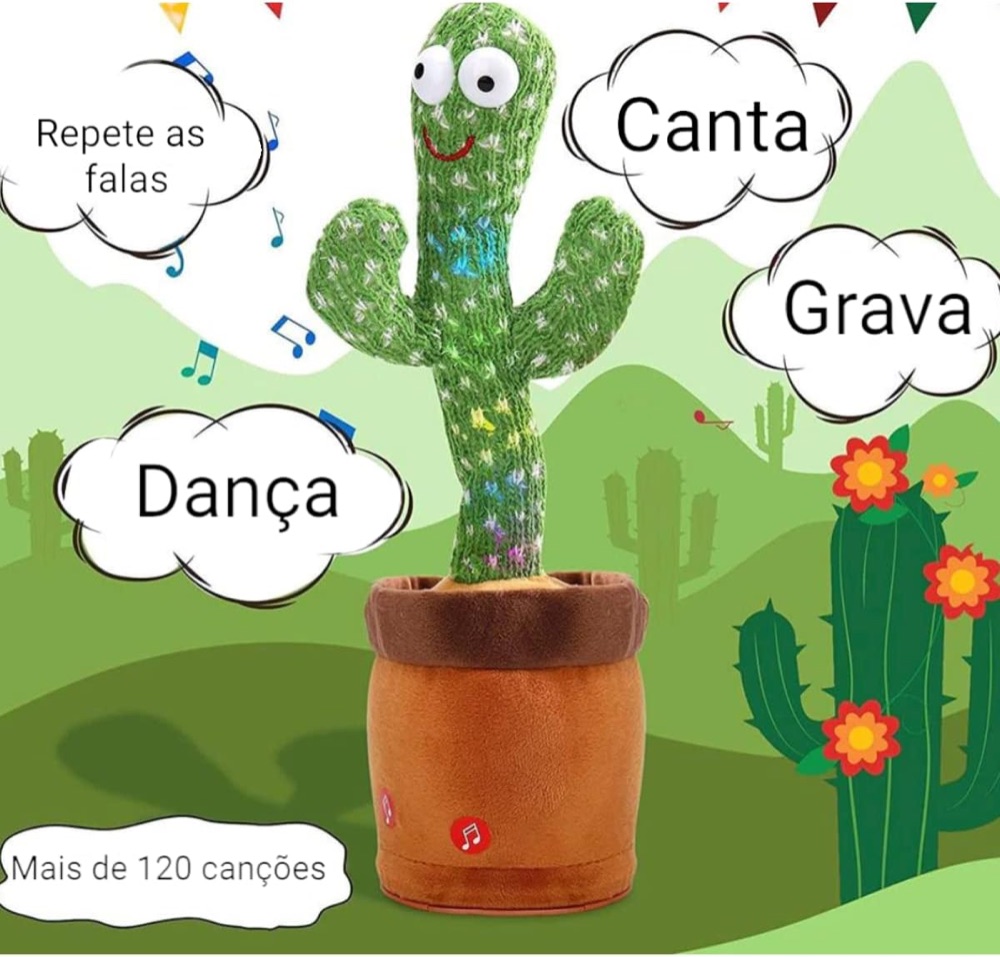 Cacto Dançante que Repete a Fala 2