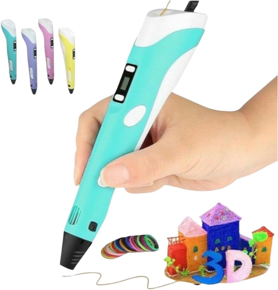 Caneta 3D Infantil com Display e Filamentos 4