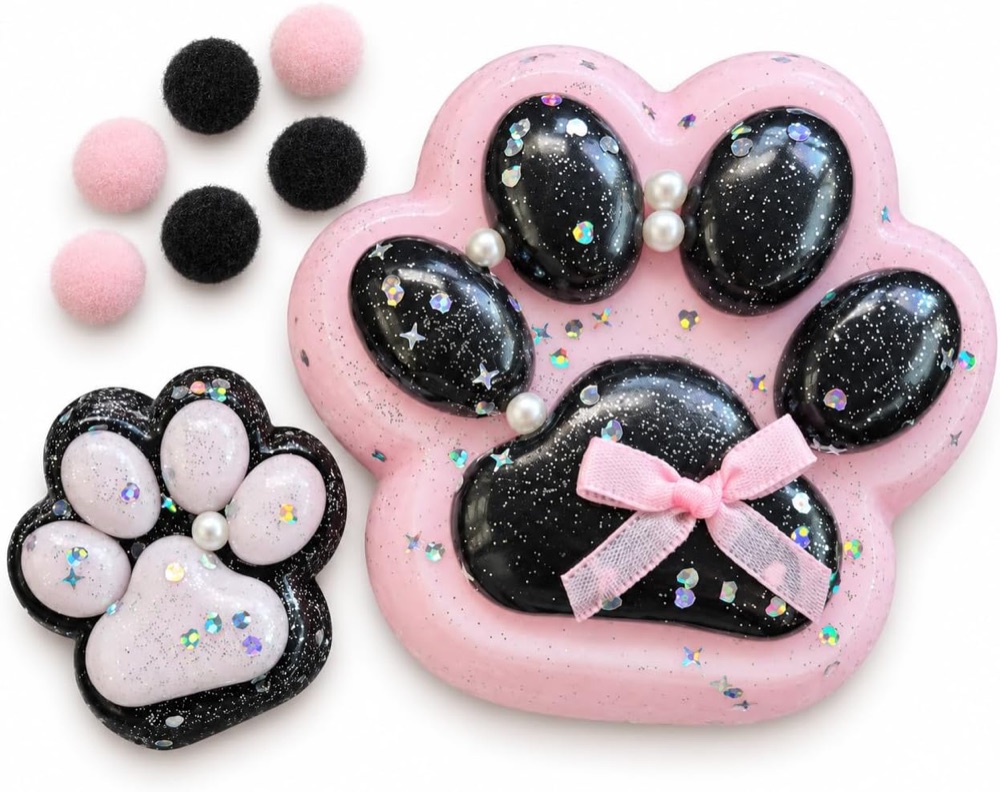 Kit 2 Squishy Patinha de Gato (grande + mini)