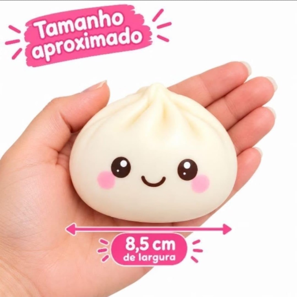 Kit 3 Squishies Virais: Manteiga, Queijo e Dumpling 3
