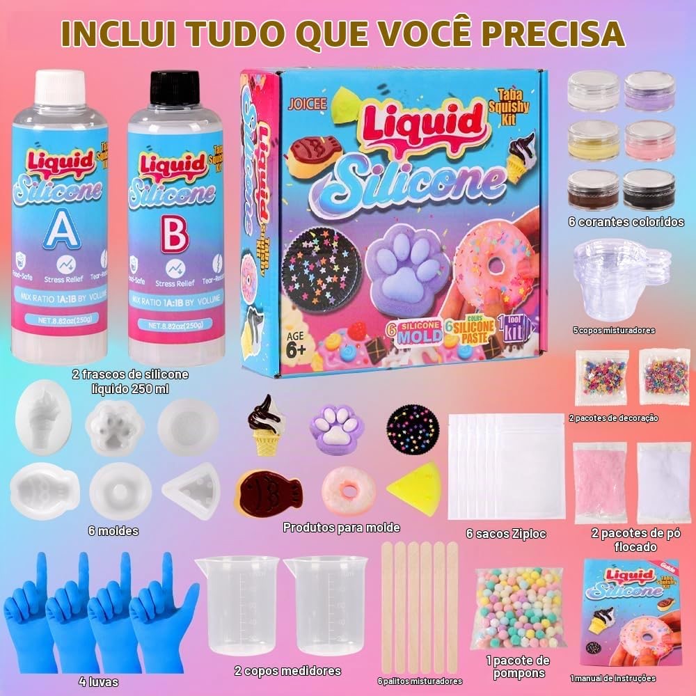Kit Faça Seu Taba Squishy (6 moldes) 2