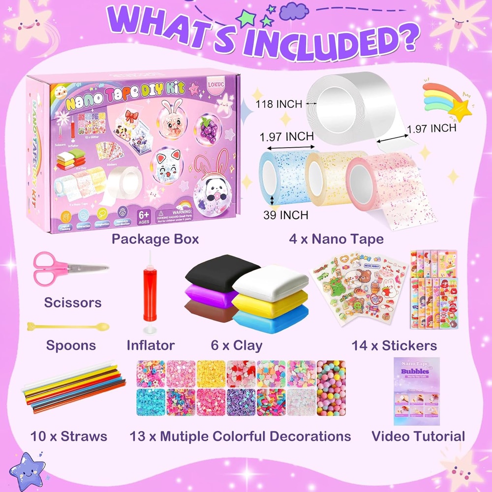 Kit Nano Tape: Faça Squishy de Fita (52 peças) 2