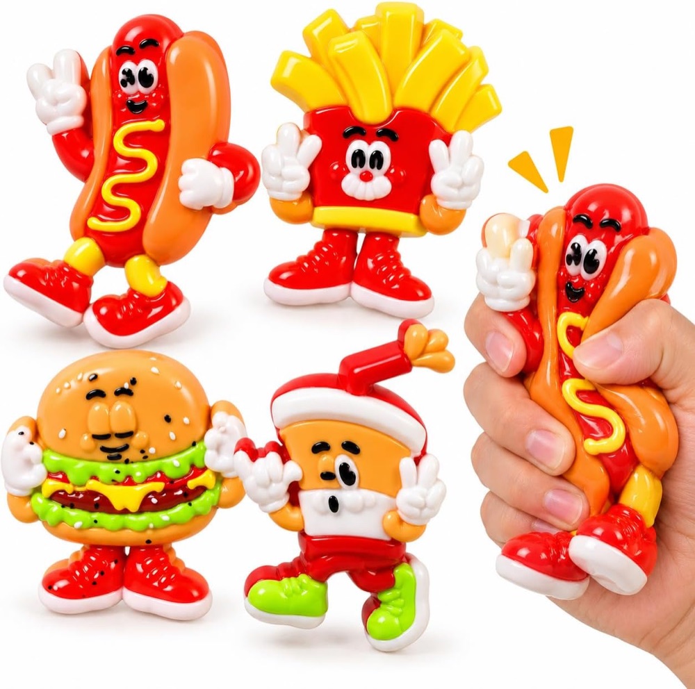 Kit 4 Squishy Fast Food