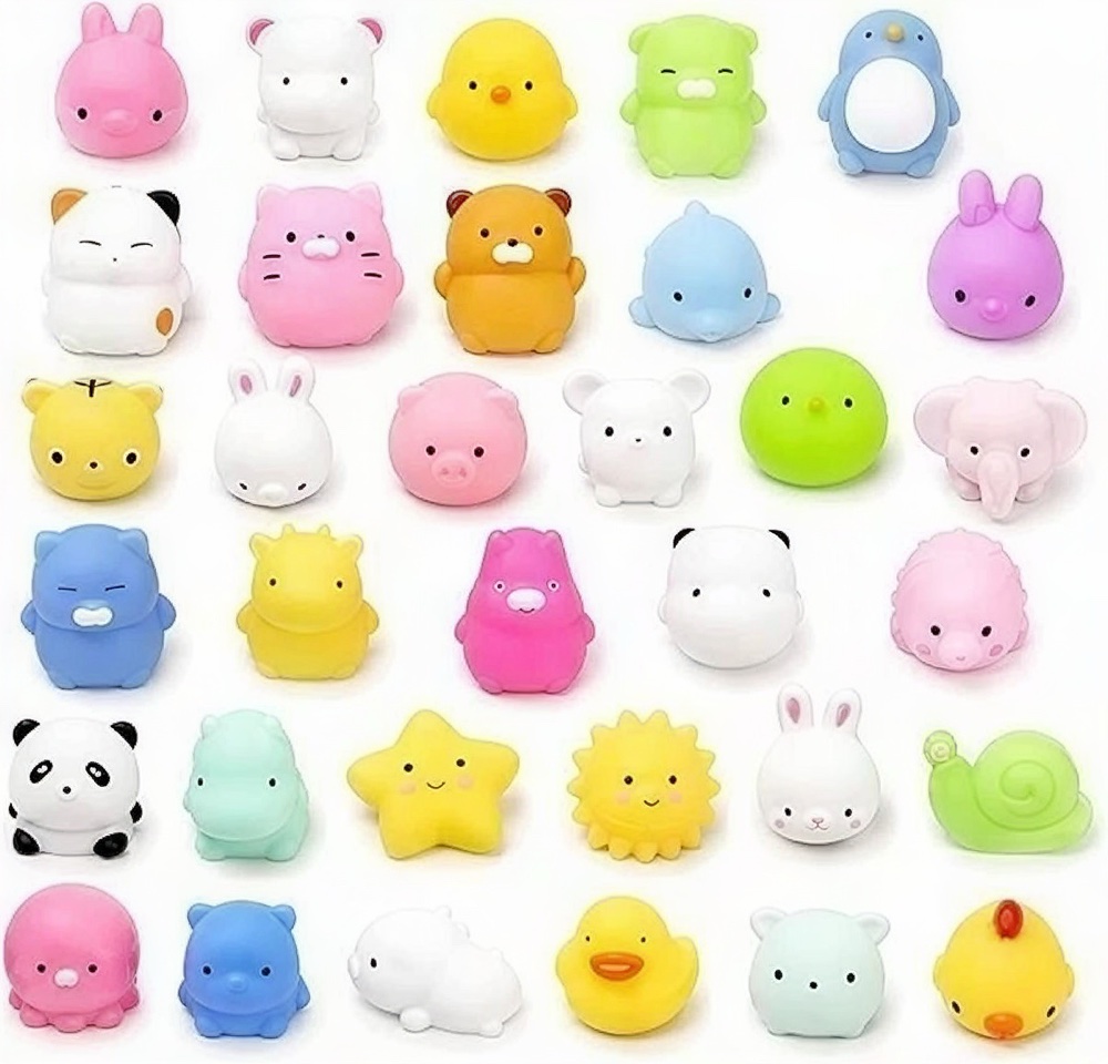 Kit 20 Squishy Mochi Bichinhos