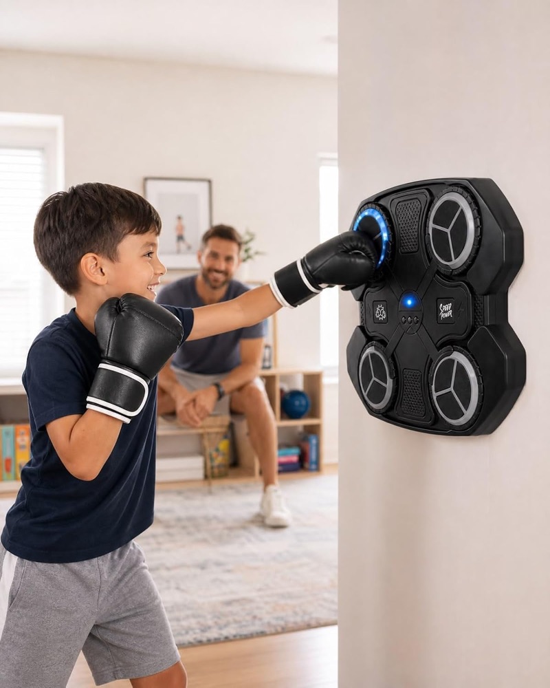 Máquina de Boxe Musical com Luvas 4