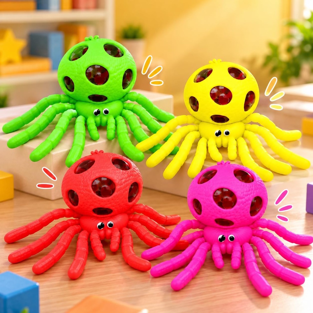 Squishy Aranha com Bolinhas de Gel 3