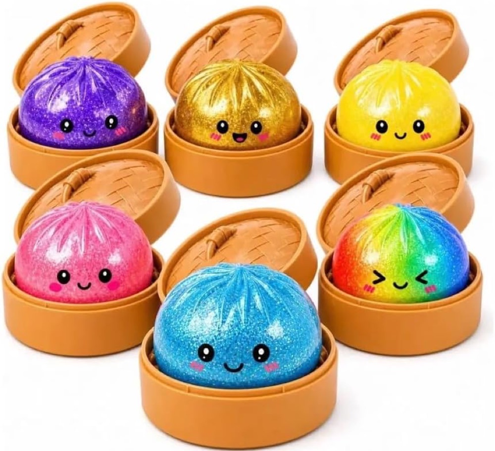 Squishy Bolinho Surpresa com Glitter 3