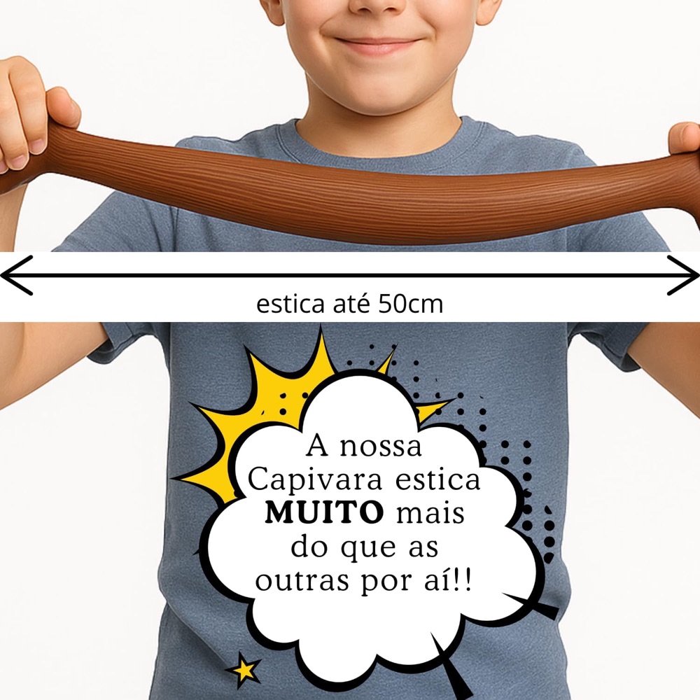 Squishy Capivara Gigante Aperta e Estica 2
