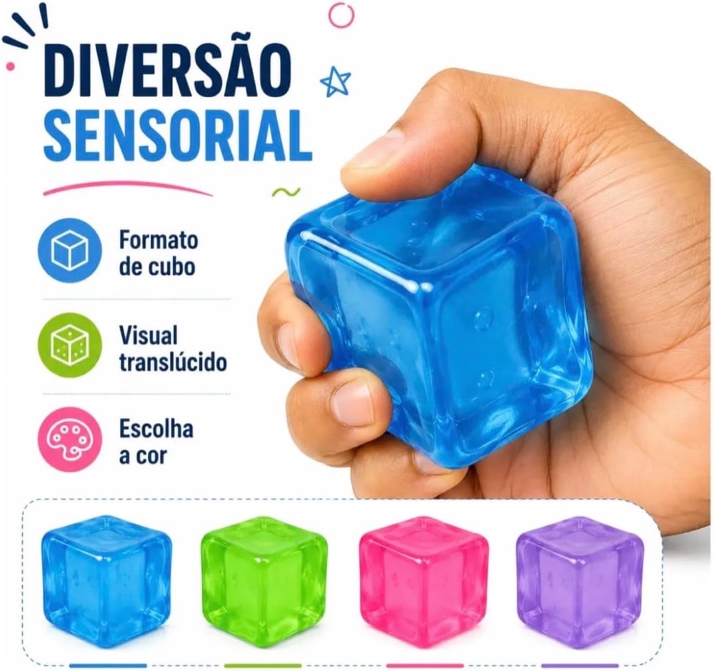Squishy Cubo de Gelo (Gelinho Solid Squish) 2