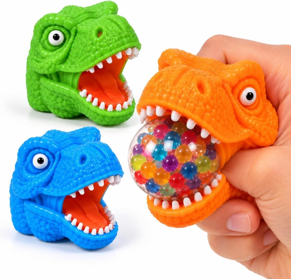 Squishy Dinossauro T-Rex com Bolinhas