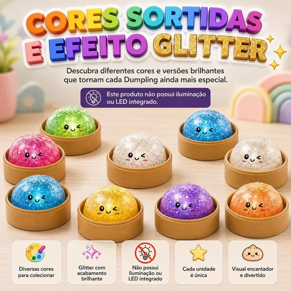 Squishy Dumpling Grande Raros Colecionáveis 4