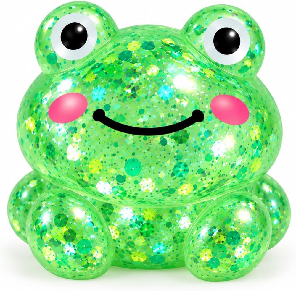 Squishy Sapinho Gummy com Glitter 2