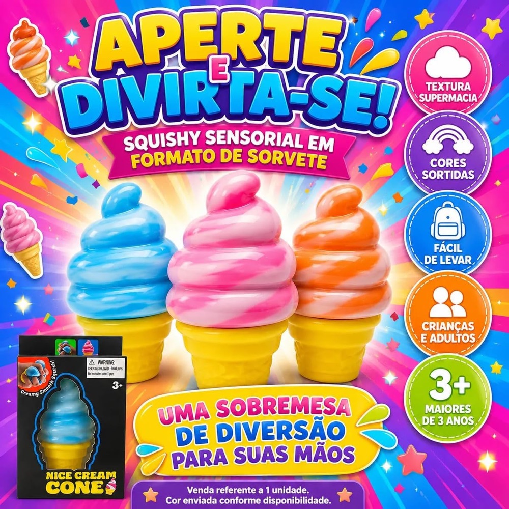 Squishy Sorvete de Casquinha 4