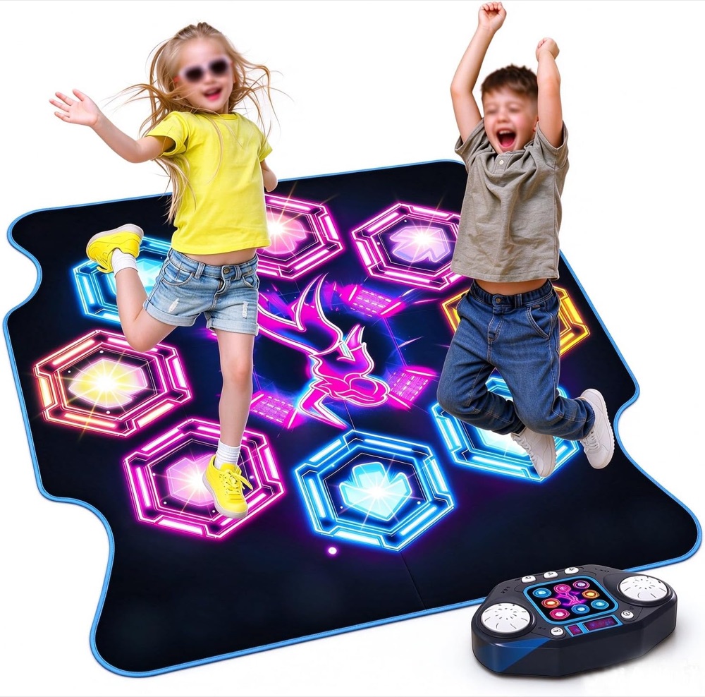 Tapete de Dança com Luz e Bluetooth